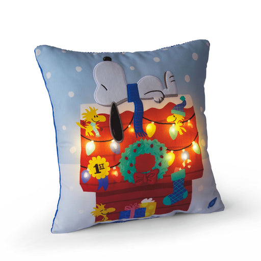 Peanuts® Snoopy's Doghouse Holiday Throw Pillow
