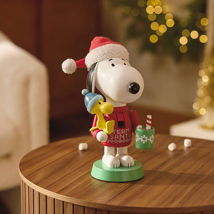 Peanuts® Team Santa Snoopy Nutcracker Figurine