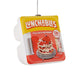 Lunchables pizza with pepperoni packaging ornament on a white background