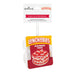Hallmark Lunchables 'Pepperoni Pizza' Christmas tree ornament hanging from its original retail card packaging against a white background.