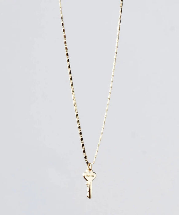 Worthy Petite Key Gold Necklace