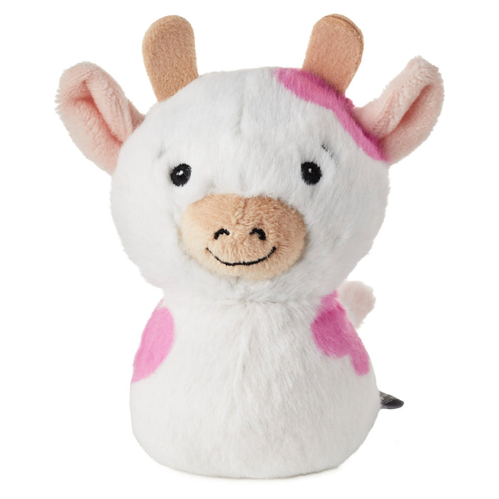 Strawberry Cow Zip-Along Plush Toy