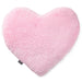 Heart-shaped pink pillow on a white background