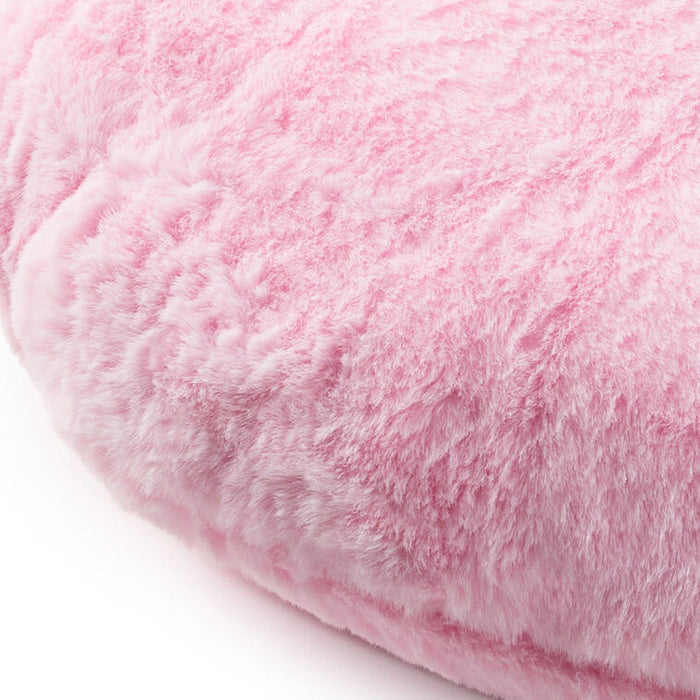 Close-up of a pink fluffy blanket