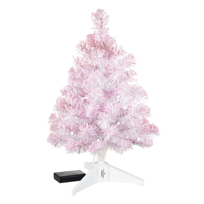 Miniature Pastel Pink Pre-Lit Christmas Tree