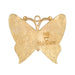 Gold butterfly-shaped pendant with '2023' and 'TV & CHEK' branding on a white background