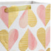 13" Romantic Gold and Pink Hearts Large Gift Bag