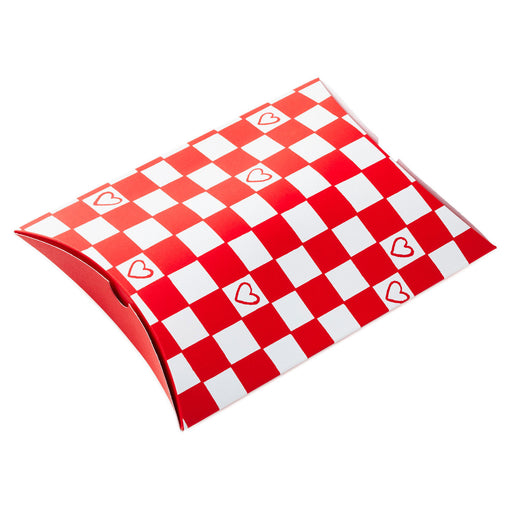 Red and White Check Extra-Large Valentine's Day Pillow Box