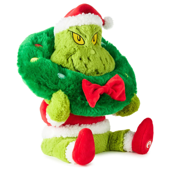 Dr. Seuss's How the Grinch Stole Christmas!™ Grinch Stuck On Christmas Plush With Light, Sound and Motion, 11.5"
