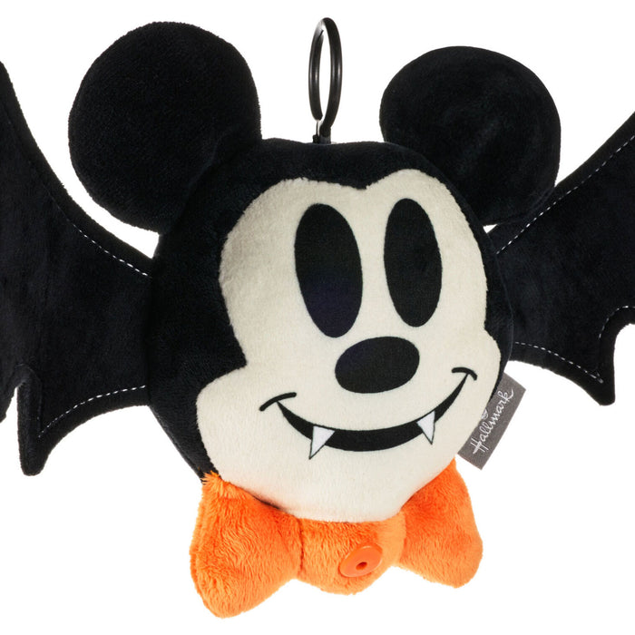 Disney Mickey Mouse Drop-n-Greet Bat Plush With Motion-Activated Sound and Motion, 8"