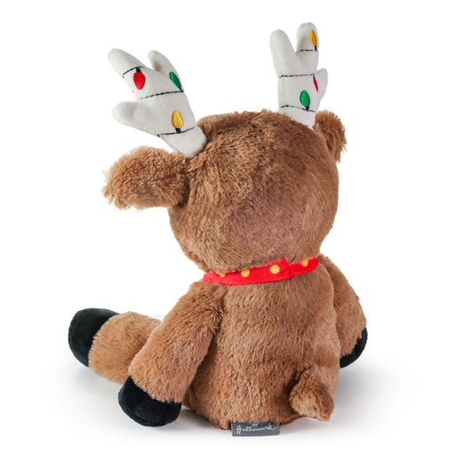 Festive Reindeer Plush With Light, 8"