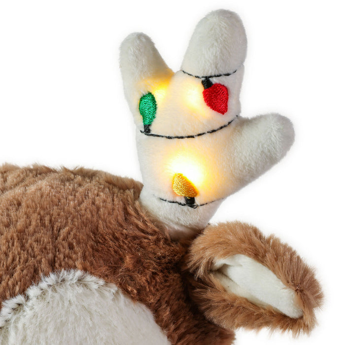 Festive Reindeer Plush With Light, 8"
