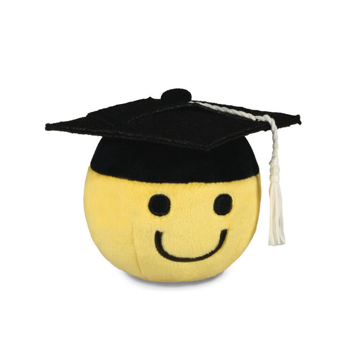 Smiley Face in Grad Cap Plush Gift Card Holder
