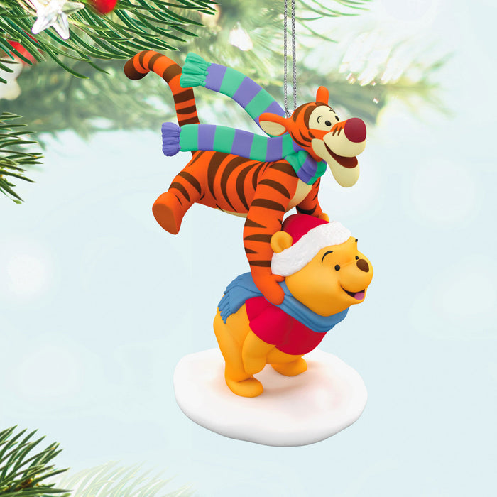 Disney Winnie the Pooh Leapfrogging Friends 2024 Ornament