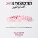 Holy Water Porcelain Pink Heart Bracelet in Gold