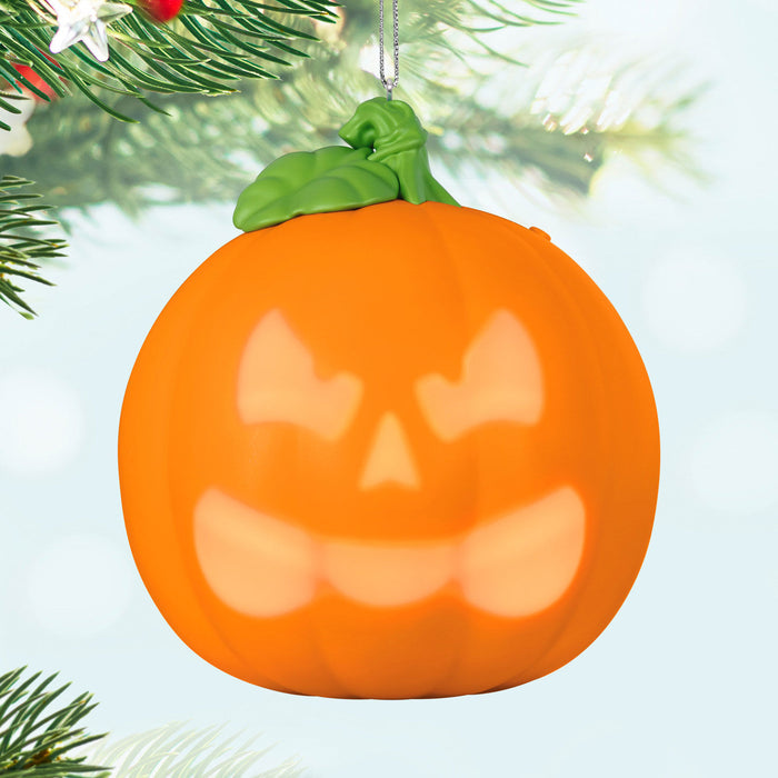 Spirited Pumpkin 2024 Ornament With Light and Sound