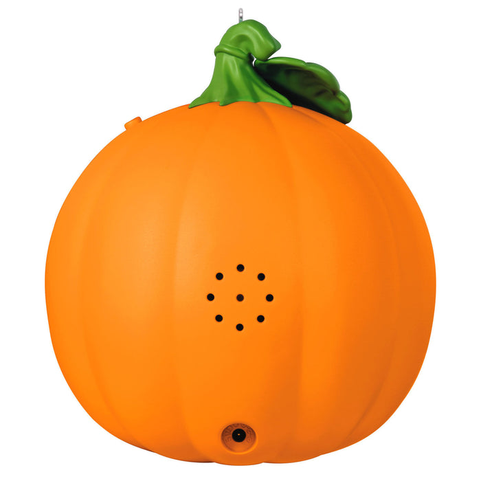 Spirited Pumpkin 2024 Ornament With Light and Sound