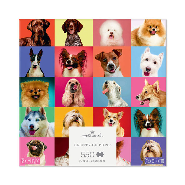 Plenty of Pups 550-Piece Jigsaw Puzzle