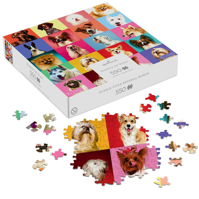 Plenty of Pups 550-Piece Jigsaw Puzzle