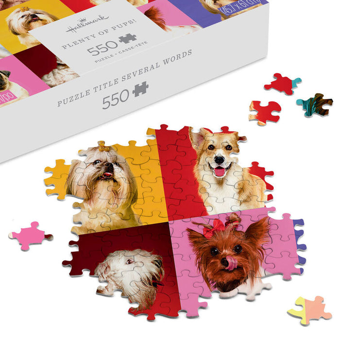 Plenty of Pups 550-Piece Jigsaw Puzzle