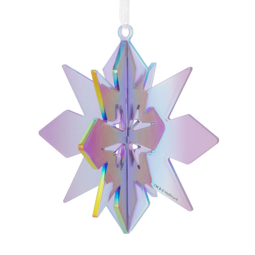 Signature Iridescent Purple Snowflake Acrylic Hallmark Ornament