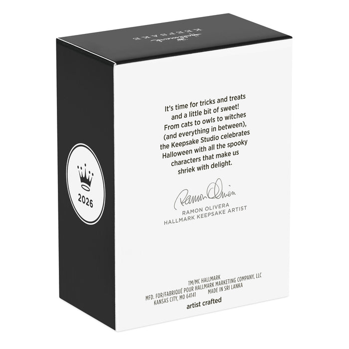 Black and white box with text and a logo on a white background