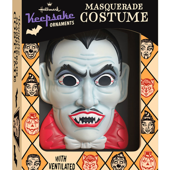 Halloween mask in a decorative box with Hallmark branding
