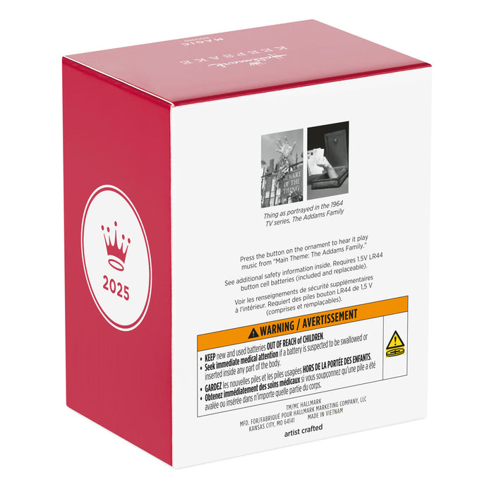 The Addams Family Thing Musical 2025 Ornament