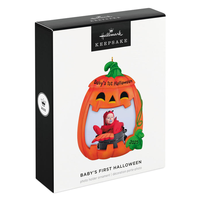 Baby's First Halloween 2025 Photo Frame Ornament