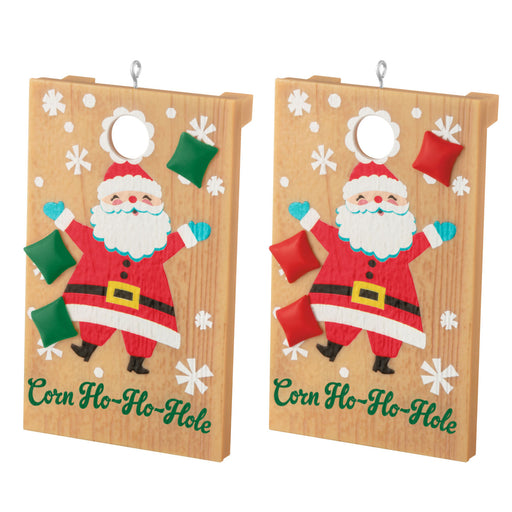Corn Ho-Ho-Hole 2025 Ornaments, Set of 2