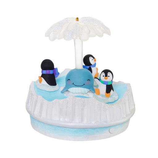 Playful Penguins Musical 2025 Ornament With Light and Motion