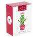 Hallmark Jolly Cactus Christmas ornament packaging on a white background