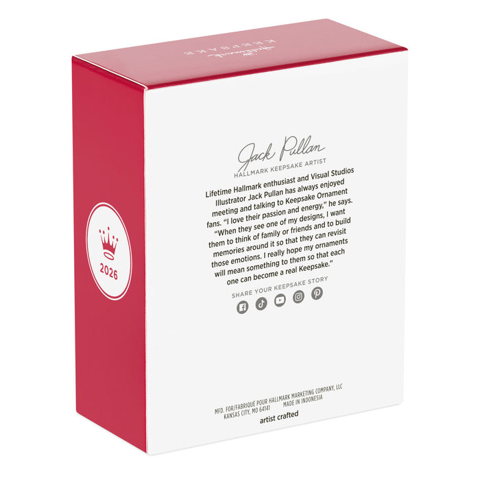 Product packaging with red and white design, featuring text and a logo.