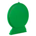 Green round stand with a hanging hook on a white background