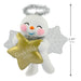 Decorative angel ornament holding a gold star with 'Godchild 2026' text, featuring a measurement indicator on a white background.