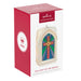 Hallmark 2026 Christmas ornament packaging with stained glass design