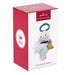 Hallmark Keepsake ornament packaging with a snow angel design on a white background