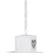 White baby block ornament with 'Grandbaby's First Christmas 2026' text on a white background