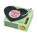 Toy record player with a heart-shaped turntable and 'They're Playing Our Song' label on a white background.