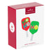 Hallmark Christmas ornament packaging with two pickleball paddles on a white background