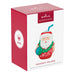 Hallmark 2026 Christmas ornament packaging with Santa Claus design