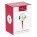 Hallmark Keepsake Christmas ornament packaging with a snowman design on a white background