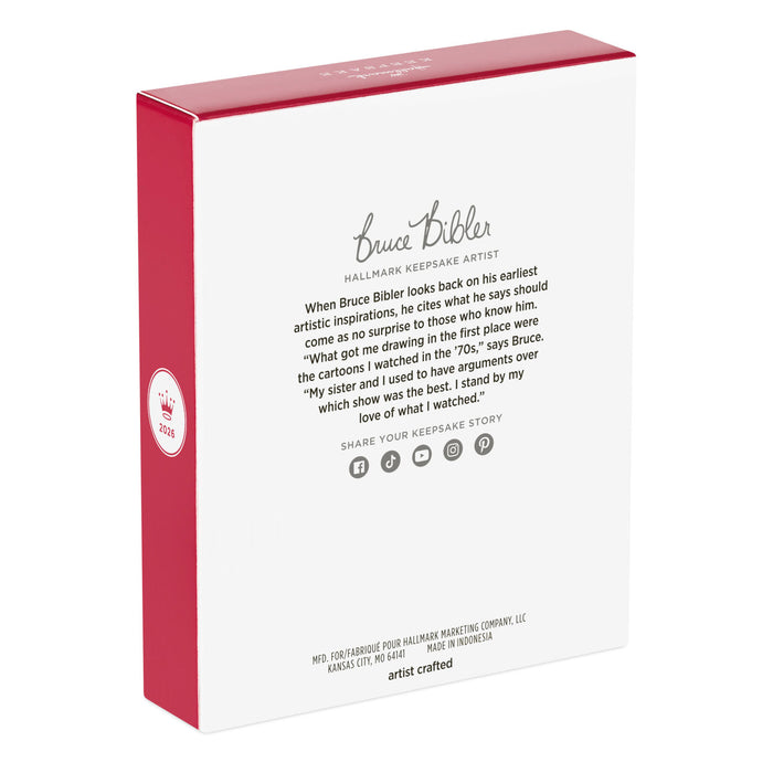 Hallmark Keepsake Artist Bruce Bibler box with text and branding on a white background