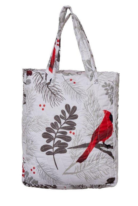 Cardinals Quilt in Tote Bag