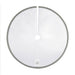 Round white object with gray rim on a white background