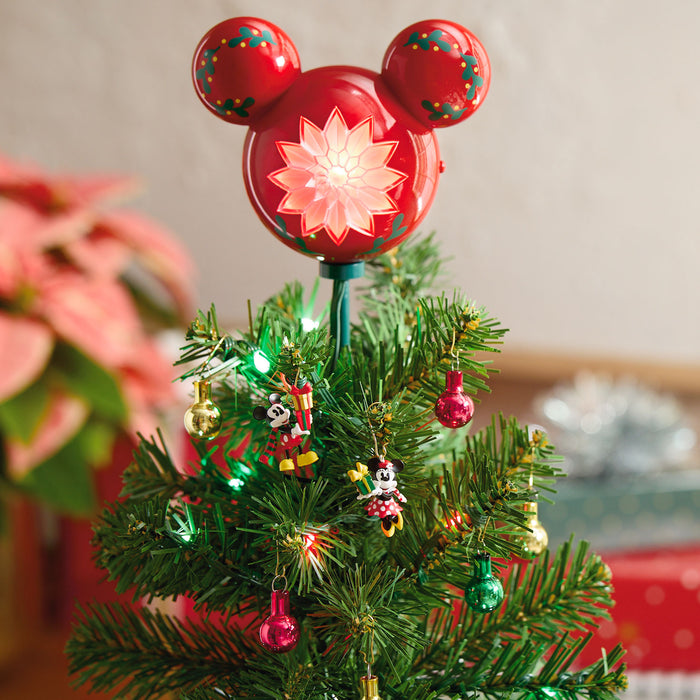 Mini Disney Mickey Mouse 2024 ShowToppers Musical Tree Topper With Light