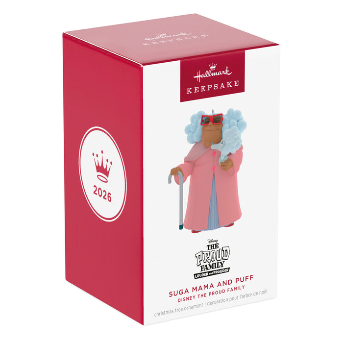 Hallmark Keepsake Christmas ornament packaging with character design on a white background