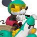 Colorful cartoon character with a green helmet and goggles on a white background