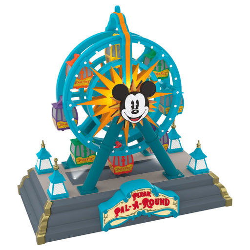 Model of a Ferris wheel with Mickey Mouse face, featuring the 'Pineapple Pal-A-Round' sign, on a white background.
