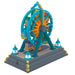 Colorful model of a Ferris wheel on a white background